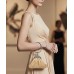 Evening Bags Wholesale - Capri Vintage-Inspired Pear-shape Metal Frame w/ Ring Wristlet Evening Bag - BG-561MCP
